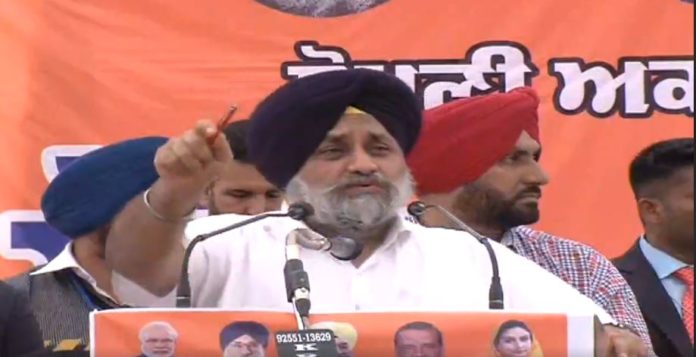 People of Punjab want to get rid of Congress government, says Sukhbir Singh Badal