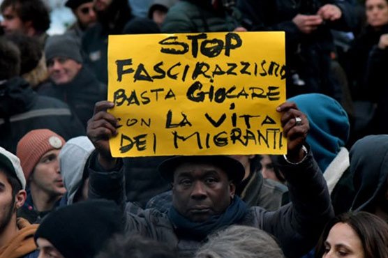 Tens of thousands march in protests across Italy