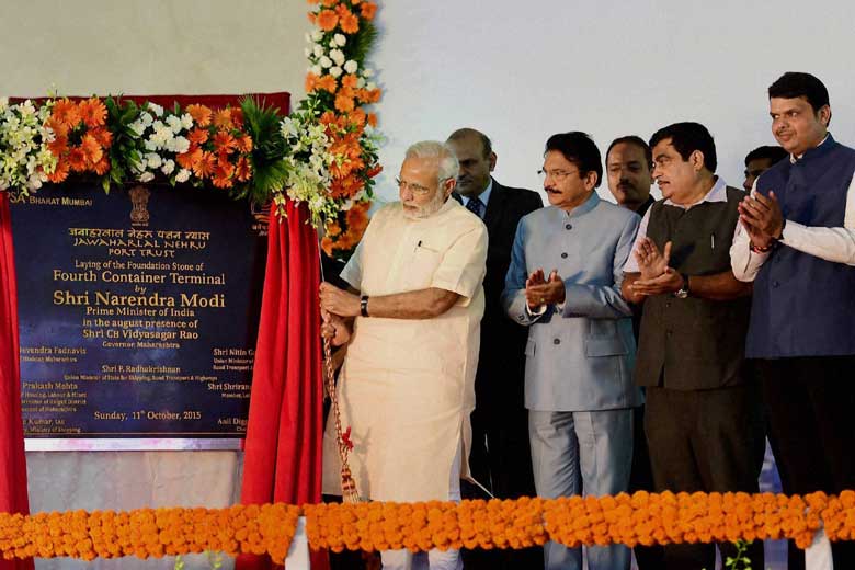 PM opens Rs 7,900-cr 4th terminal at JNPT