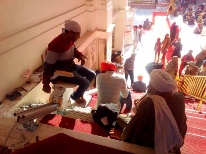 Stair lift perks up at Sri Harmandir Sahib, Amritsar