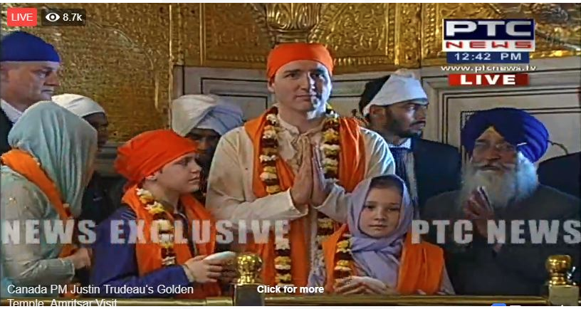 Images: Justin Trudeau pays obeisance at the Golden Temple, Amritsar