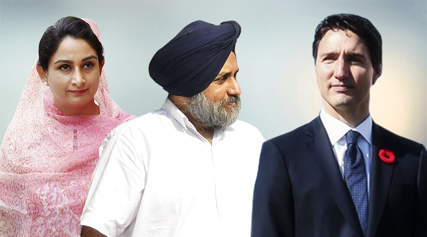 Sukhbir Badal, Harsimrat Badal to meet Trudeau at Golden Temple, Amarinder likely to meet him at the Airport