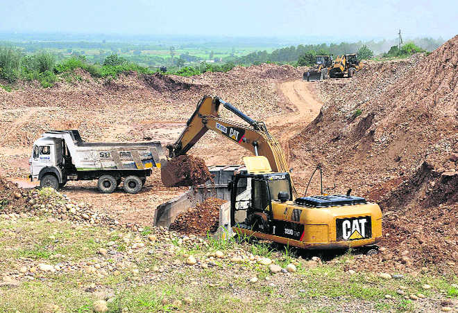 Four arrested,  3 JCBs seized for illegal mining