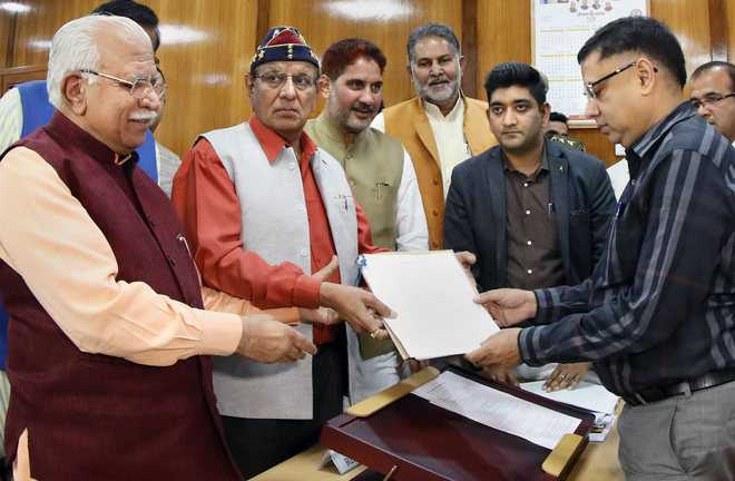 BJP's D P Vats files nomination, set to under RS from Haryana