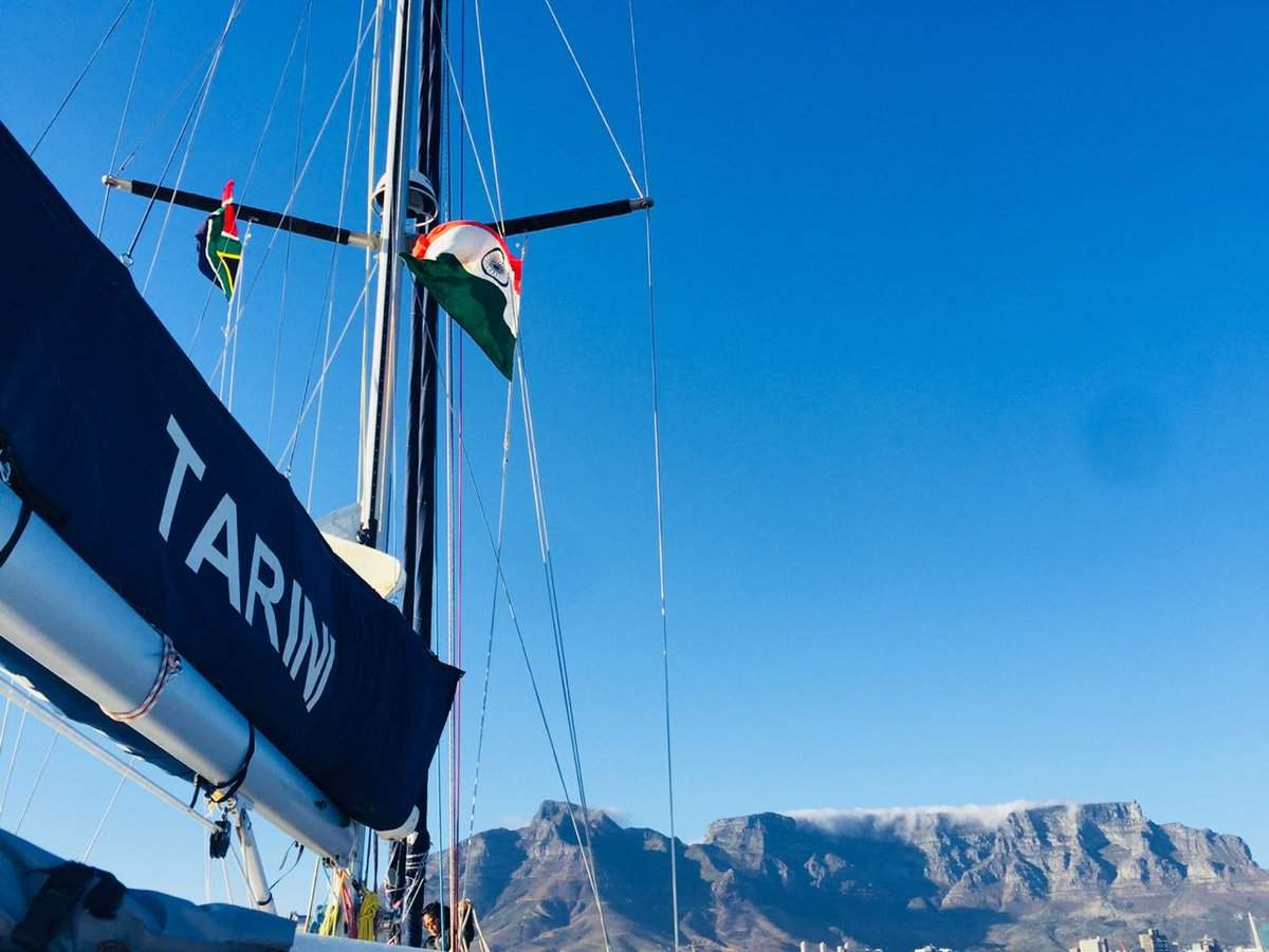 Navy ship, led by all-women crew, reaches Cape Town