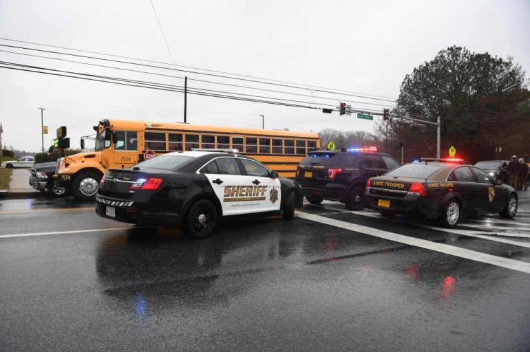 Two plus attacker hurt in Maryland school shooting: sheriff