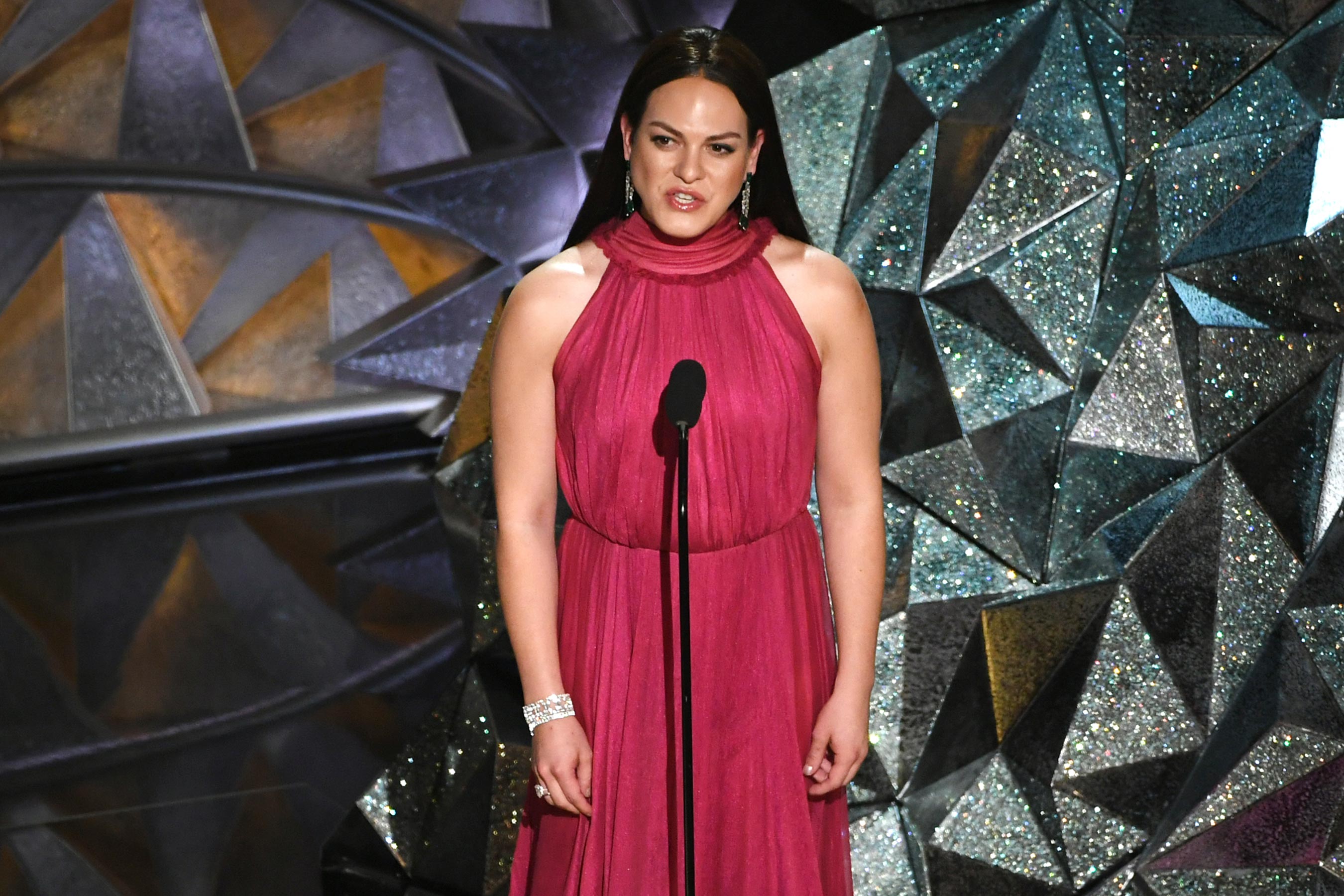 Daniela Vega becomes first openly transgender presenter at Oscars