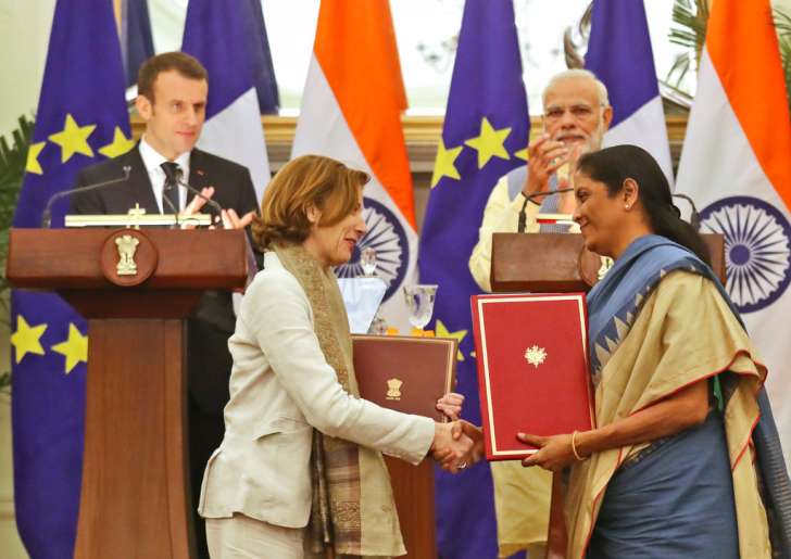 India, France sign strategic pact on use of each other's military bases