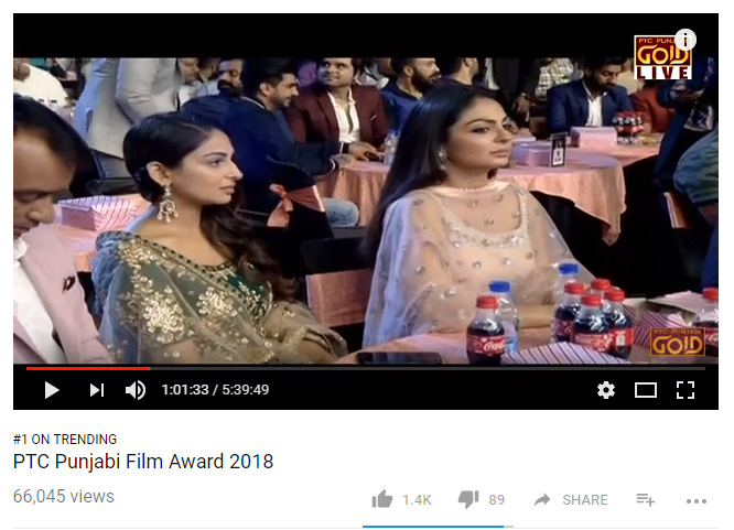 PTC Punjabi Film Award 2018 is trending No 1 on YouTube!