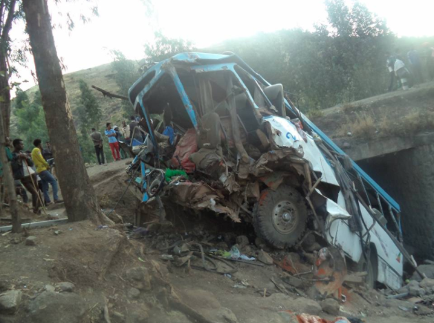 38 killed in a bus accident in Ethiopia