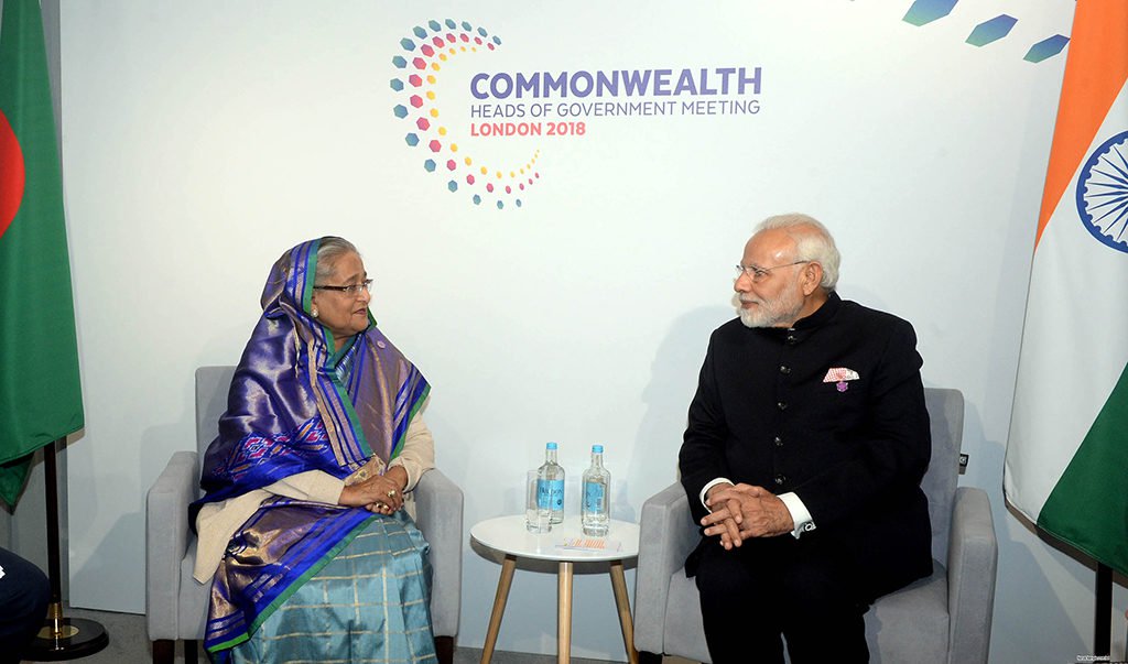 PM Modi holds bilateral talks with Hasina, others on CHOGM sidelines