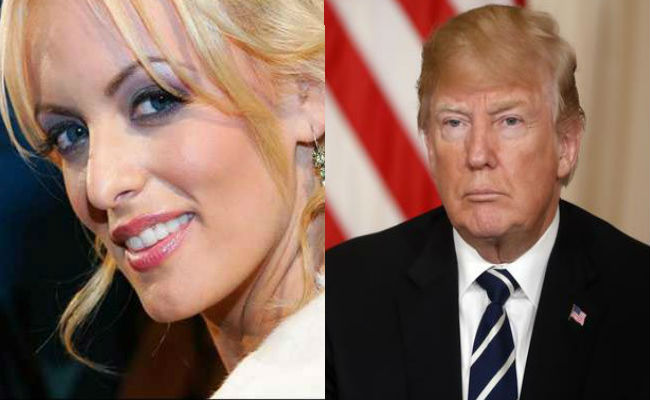 Trump says porn star Daniels is conning the media