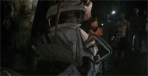 2 injured, 2 dead in a car accident in Anandpur Sahib