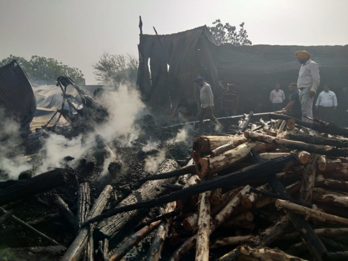 Mohali furniture market set ablaze, around 100 shops gutted