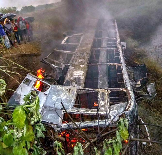 20 feared dead as Delhi-bound bus skids off highway in Bihar