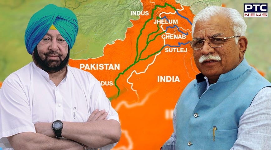 Captain Amarinder shares Khattar's concern on wasteful flow of river waters into Pak