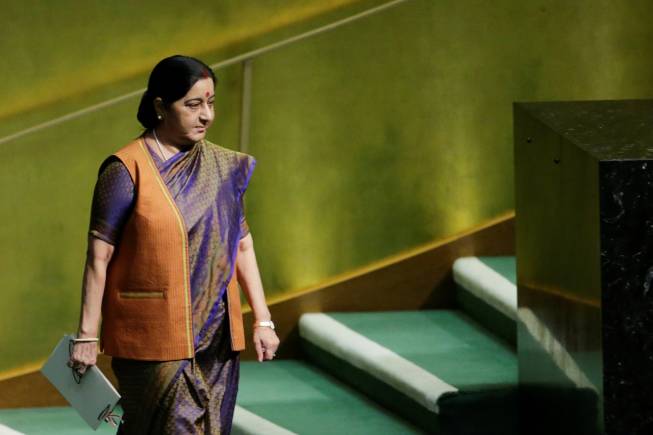 India only recognises UN sanctions: Swaraj