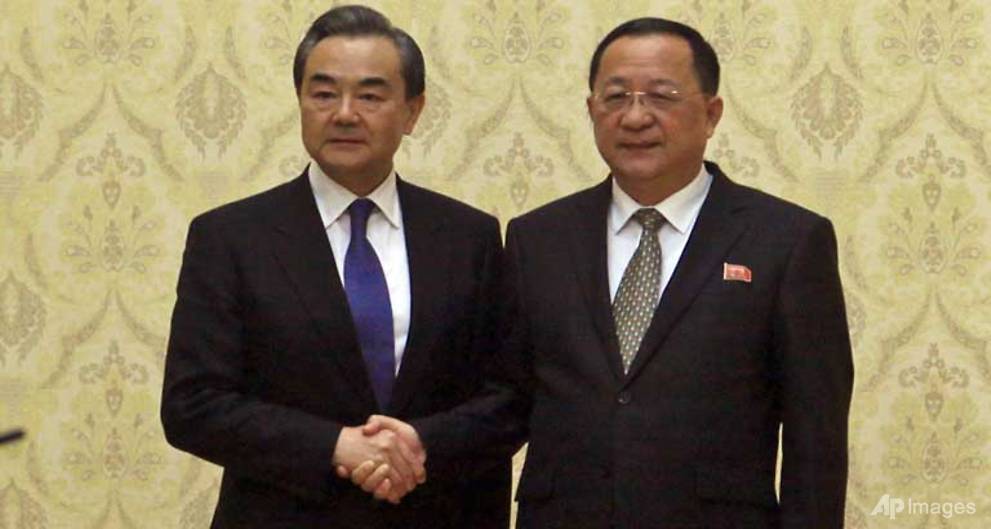 China's foreign minister in N. Korea on rare visit