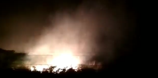 Massive Fire breaks out near TBRL complex in Panchkula