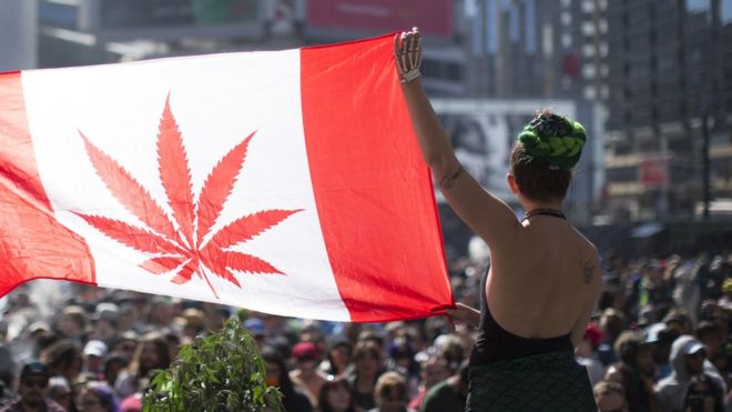 Canada becomes second nation in the world to legalize marijuana