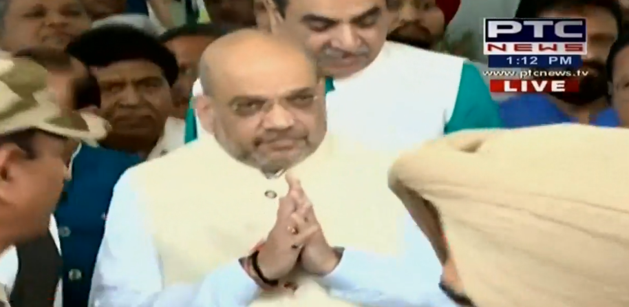 BJP national president Amit Shah reaches Chandigarh