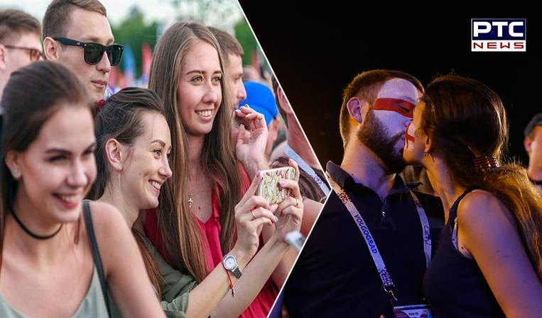 Russians, foreigners seek love at World Cup