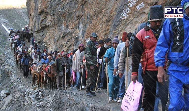Amarnath Yatra stopped on both routes in Kashmir due to heavy rains