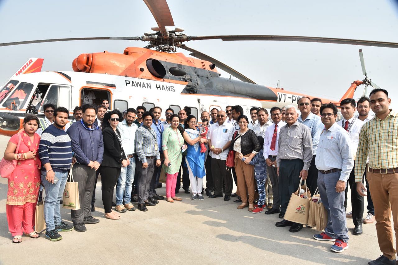 Chd-Shimla heli-taxi: 2 months old among passengers in the enthralling ride