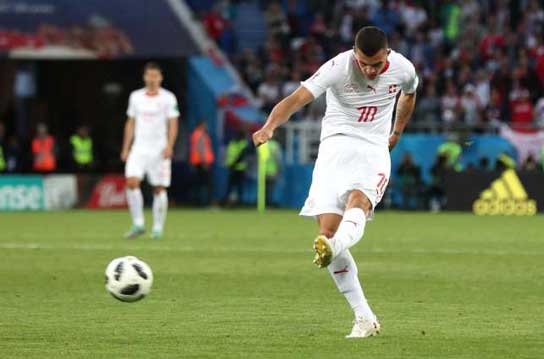 FIFA World Cup 2018: Swiss overcome 0-1 deficit to beat Serbia 2-1