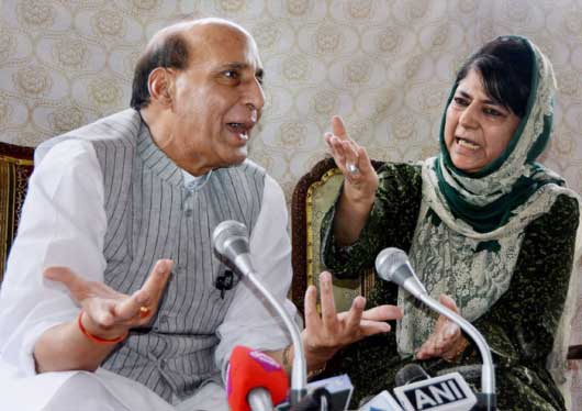 Governor's rule imminent in J&K; Rajnath holds high-level meet