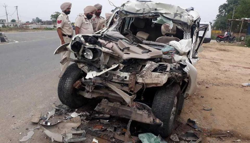 Seven people killed in a road accident on Amritsar-Jalandhar Highway