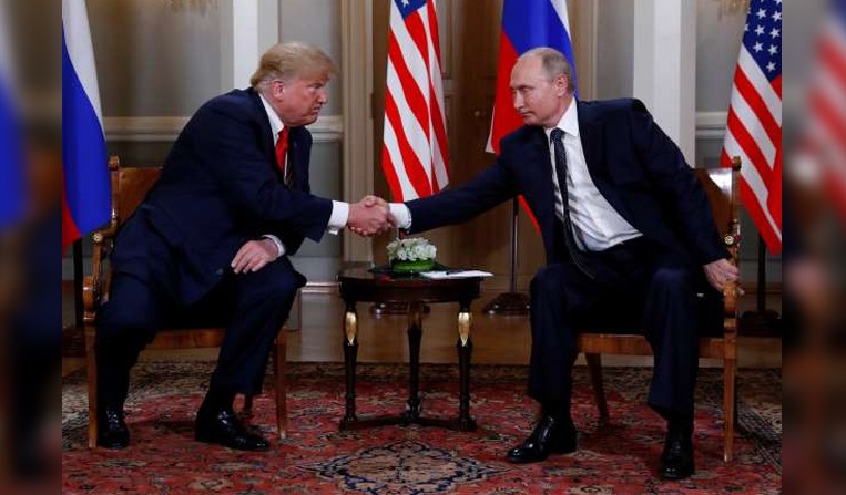 Trump And Putin Meet, Shake Hands In High Stakes Summit In Helsinki