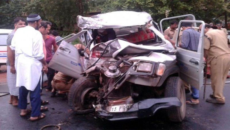 Truck hits jeep on Uppala highway, killing five and many other injured