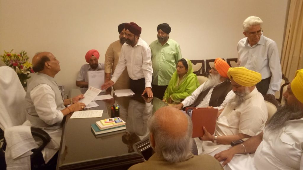SAD Meets Rajnath Singh To Demand Citizenship For Afghanistan Sikhs And Hindus