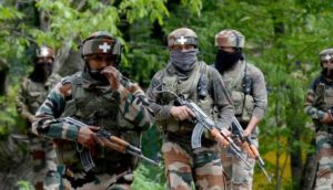 Jammu and Kashmir Badgam security forces 2 terrorist piles
