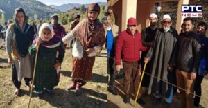 Jammu Kashmir first stage Panchayat elections Voting