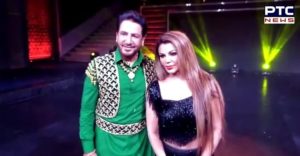 Indian dancer Rakhi Sawant singer Gurdas Maan with Video viral