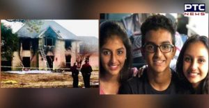 USA Telangana 3 minor Sister brothers house fire Due Death