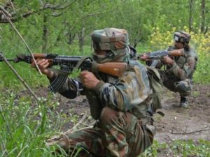 Jammu and Kashmir's Badgam Security forces and terrorists