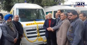 Shiromani Akali Dal Rajya Sabha MP Naresh Gujral donates five ambulances to civil hospital in Jalandhar