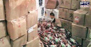 Bathinda Police private bus 450 boxes Illegal Alcohol recovered