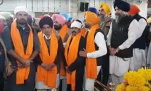 Cabinet Ministers Tript Rajinder Singh Bajwa and Sukhbinder Sarkaria pays obeisance at Gurudwara Muktsar Sahib