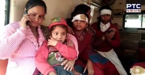 9 school children injured as auto-rickshaw overturns after being hit by a truck