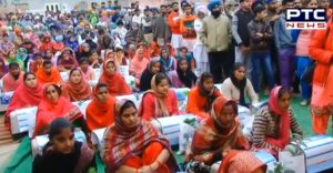 Harsimrat Kaur Badal Talwandi Sabo Girls Sewing machines And Certificate honored