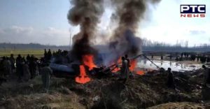 Jammu -Kashmir Badgam Indian Air Force Fighter aircraft MiG-21 crash