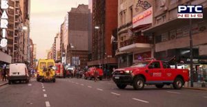 Argentina hotel Fire Elderly woman death ,112 injured