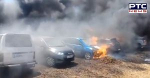 Bengaluru Air India Show During 100 Cars fire