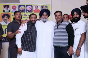Sukhbir Singh Badal Barnala party workers With Meeting