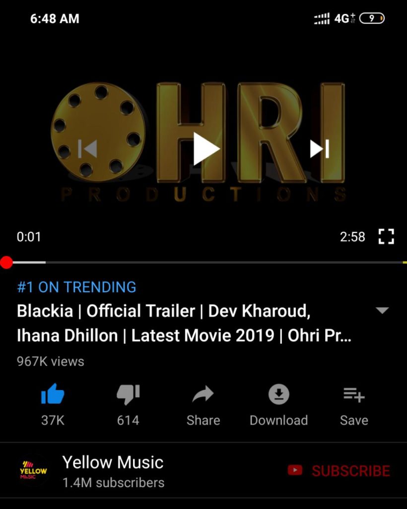 Blackia Trailer Trending