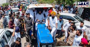 Jagir Kaur favor Bikram Majithia tractor Road show
